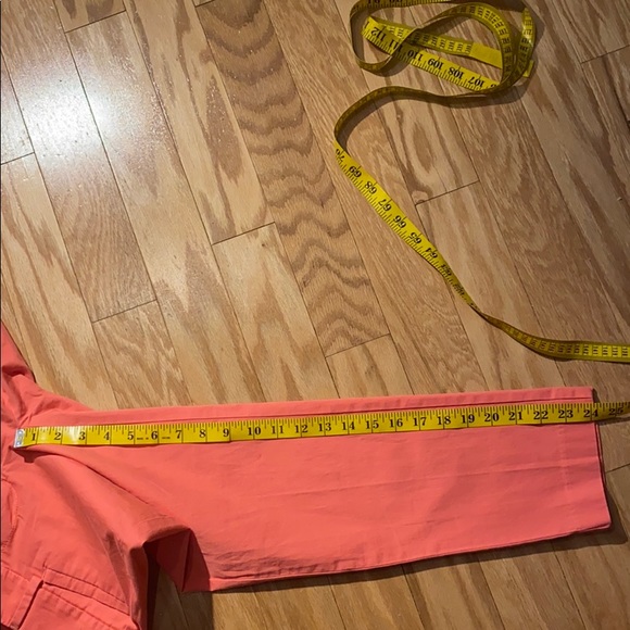 Loft The Original Ankle Pant size in 00P in coral pink orange - Picture 6 of 10